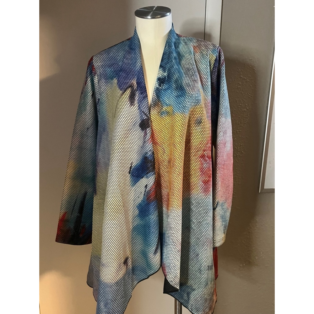 Nwt womens cardigan jackt retro style by radzoli  multicolor - Picture 2 of 14